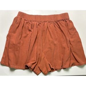Miranda Bennett Studio Harlow Shorts Rust Orange Silk Noil L/XL
Boho Earthy